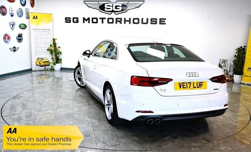 Used Audi A5 S-Line 190 HP (139 kW) 2017 White Coupe