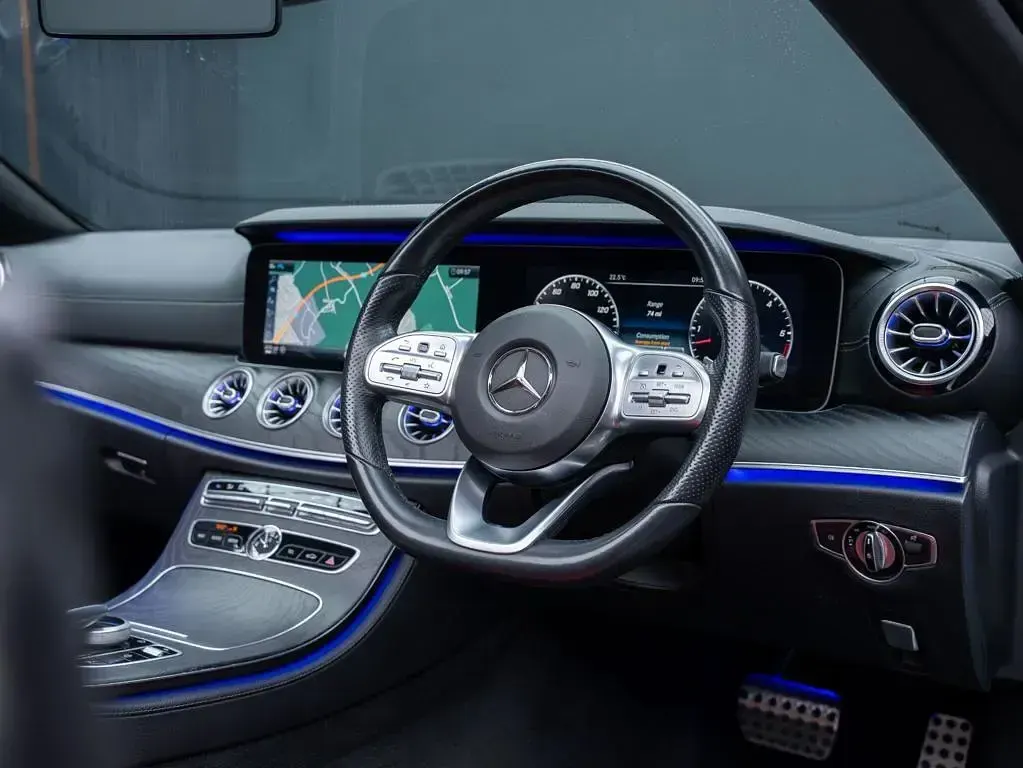 Used Mercedes E400 AMG line 2020 White Cabriolet