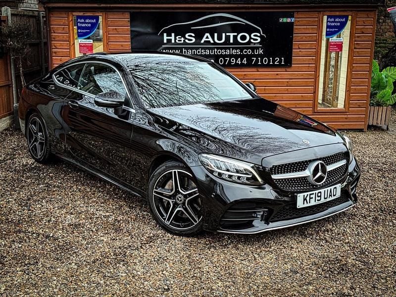 Used Mercedes C300 AMG line 2019 Black Coupe