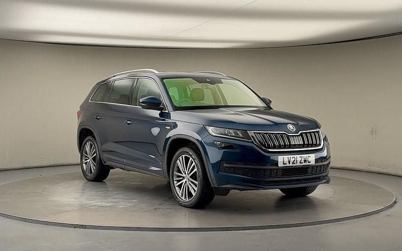 Lava blue metallic/lava blue metallic Used 2021 Skoda Kodiaq LAURIN & KLEMENT SUV | £26,750 (Good price) - Image 1/4