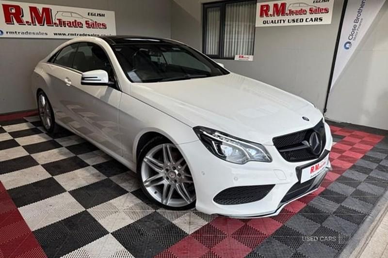 Used Mercedes E220 AMG line 177 HP (130 kW) 2016 White Coupe
