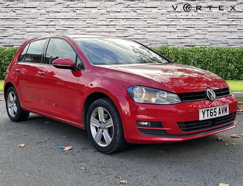 Red Used 2015 VW Golf VII Match Hatchback | £6,400 (Fair price) - Image 1/3