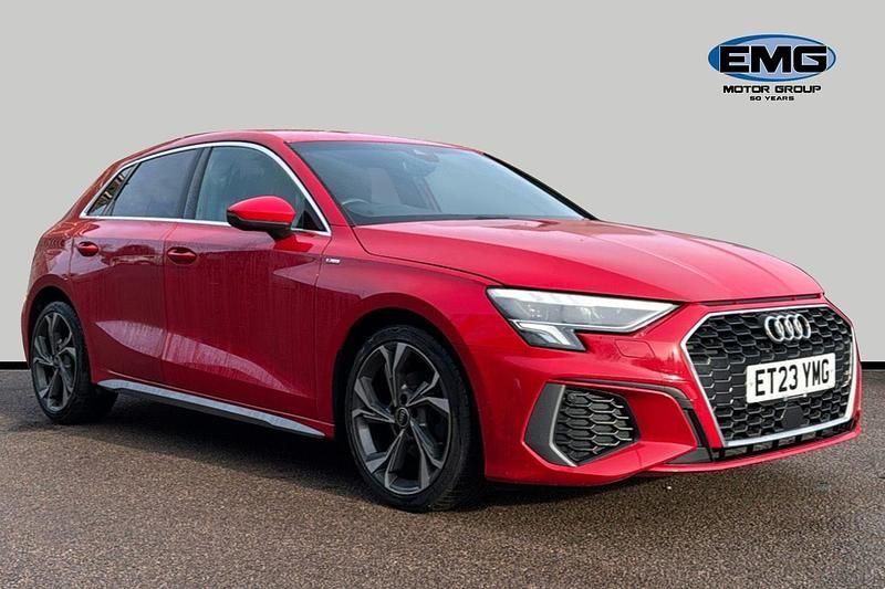 Used Audi A3 Sportback S-Line 110 HP (80 kW) 2023 Red Hatchback