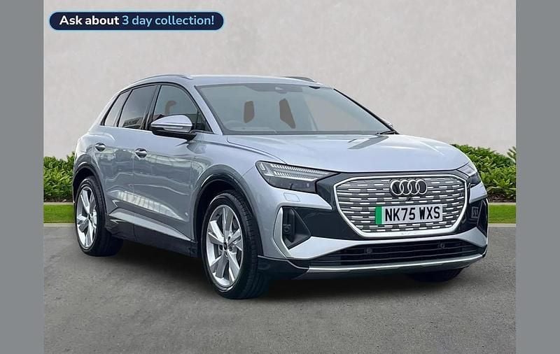 Silver Used 2025 Audi Q4 e-tron S-Line SUV | £39,970 (Good price) - Image 1/4