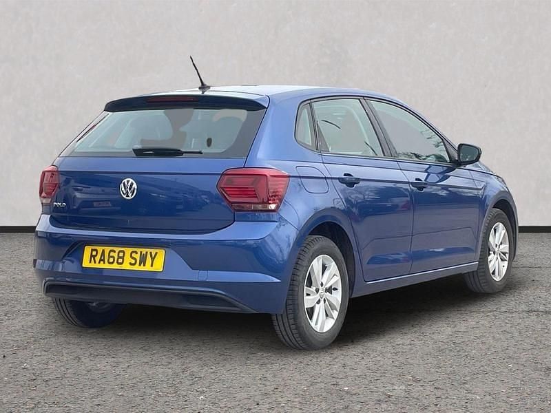 Used VW Polo SE 95 HP (69 kW) 2019 Blue Hatchback