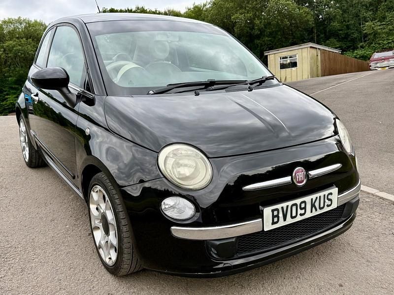 Gebraucht Fiat 500 Lounge 69 PS (50 kW) 2009 Schwarz Kleinwagen