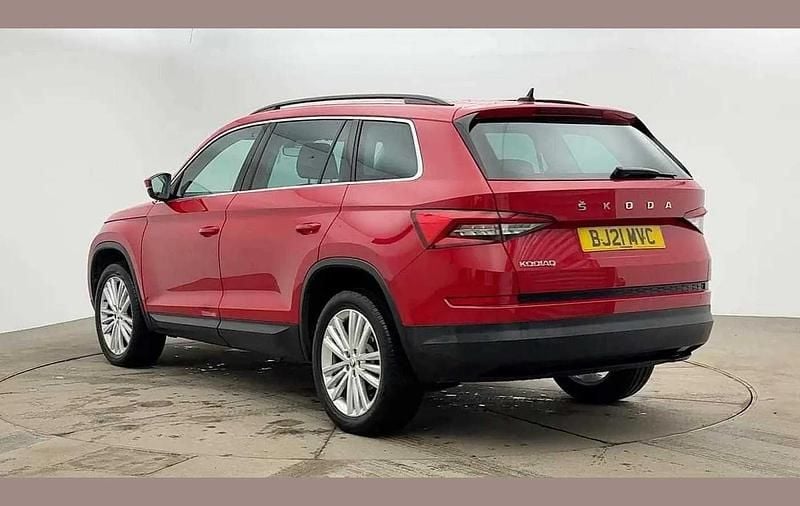 Used Skoda Kodiaq SE L 150 HP (110 kW) 2021 Velvet red metallic SUV