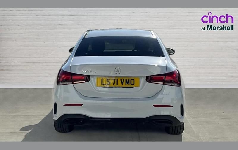 Used Mercedes A250 AMG line 214 HP (157 kW) 2021 White Sedan
