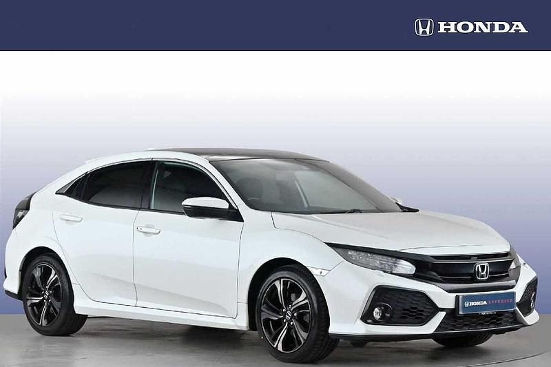 White Used 2019 Honda Civic EX Hatchback | £10,799 (Fair price) - Image 1/4