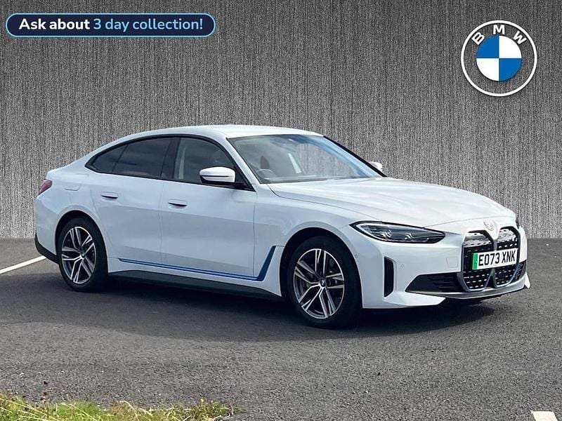 White Used 2023 BMW i4 Sport Line Sedan | £28,499 (Fair price) - Image 1/4