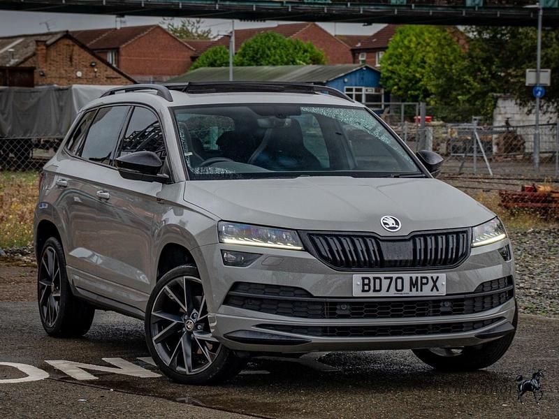 Grey Used 2020 Skoda Karoq SportLine SUV | £19,500 (A bit pricey) - Image 1/4