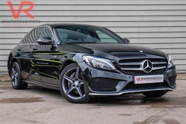Black Used 2016 Mercedes C220 AMG line Sedan | £10,668 (Fair price) - Image 1/1