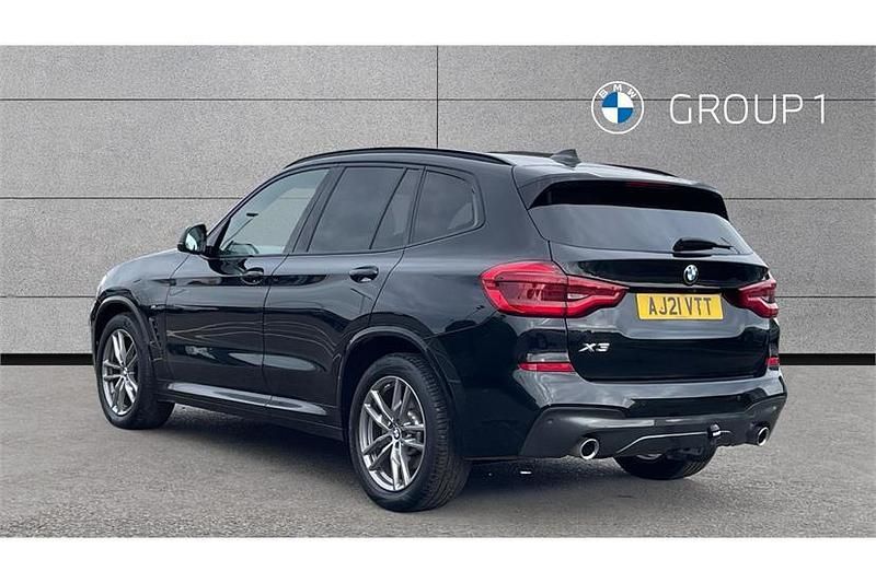 Used BMW X3 M Sport 190 HP (139 kW) 2021 Black sapphire metallic paint SUV