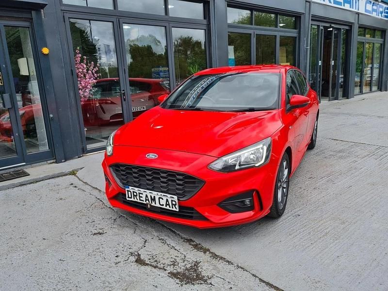 Red Used 2019 Ford Focus ST-Line Hatchback | £10,495 (Good price) - Image 1/4
