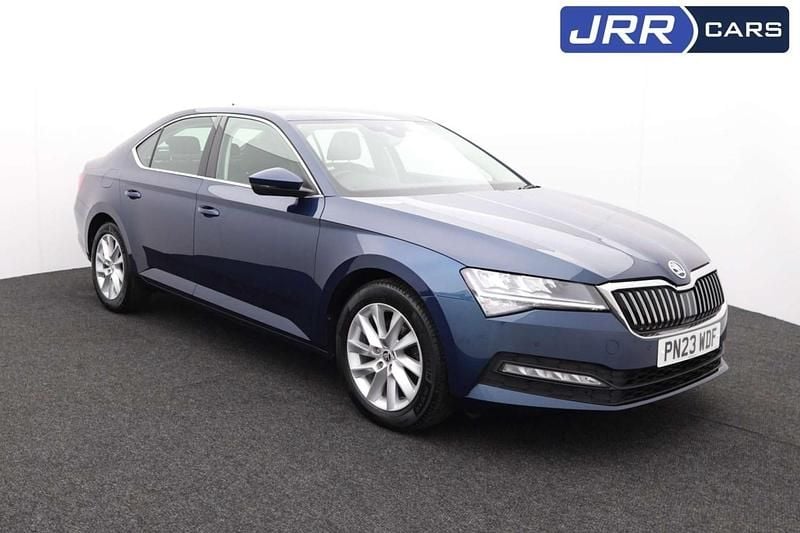 Used Skoda Superb SE 150 HP (110 kW) 2023 Blue Hatchback