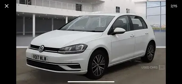 Used VW Golf VII SE 110 HP (80 kW) 2017 White Hatchback