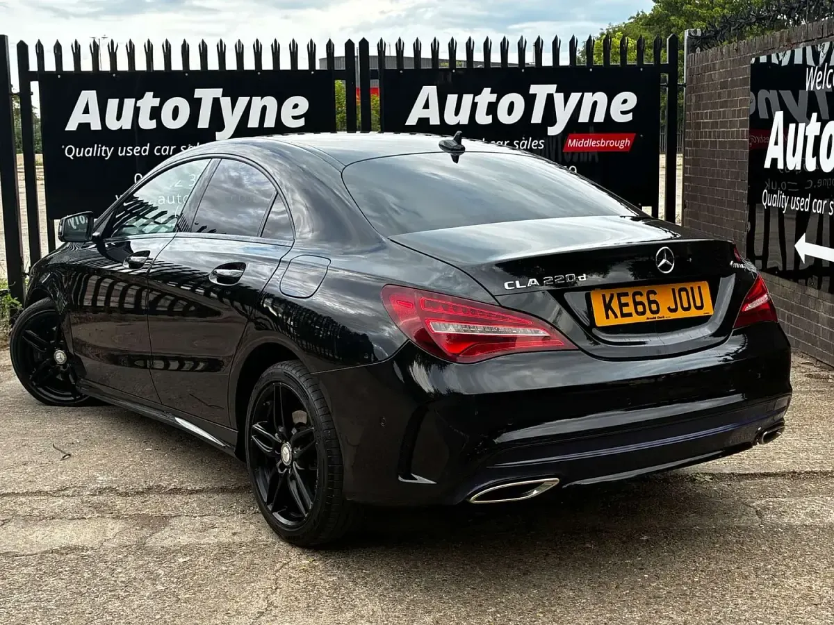 Used Mercedes CLA220 AMG line 2017 Black Coupe