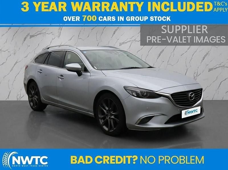 Silver Used 2015 Mazda 6 Inclusive Estate | £6,595 (Fair price) - Image 1/3