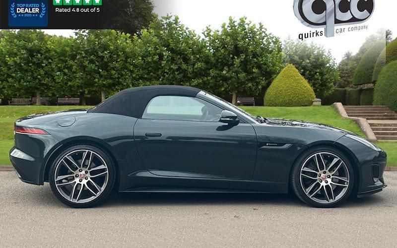 Used Jaguar F-Type R-Dynamic 381 HP (280 kW) 2019 Green Cabriolet