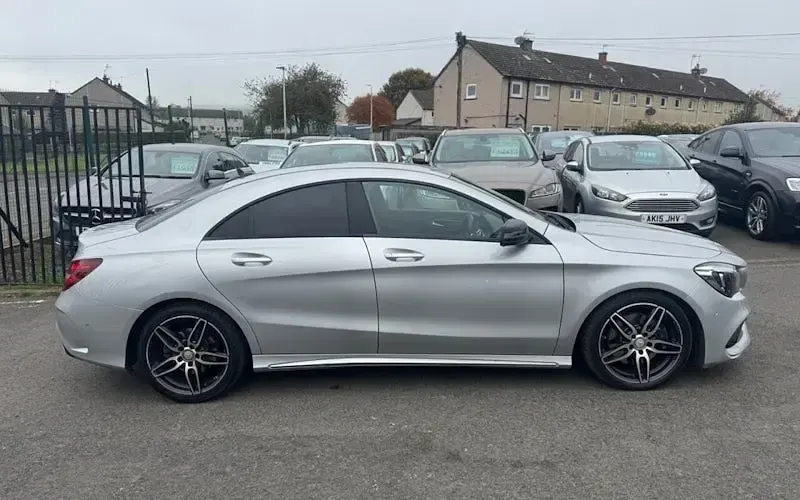 Used Mercedes CLA220 AMG line 177 HP (130 kW) 2016 Silver Coupe