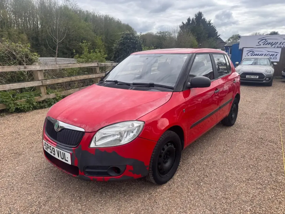 Gebraucht Skoda Fabia 2009 Rot Kleinwagen