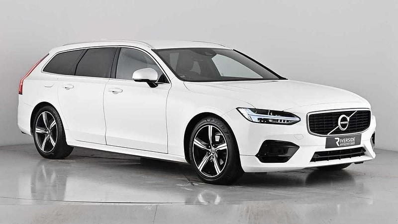 White Used 2019 Volvo V90 R-Design Estate | £20,450 (Fair price) - Image 1/4