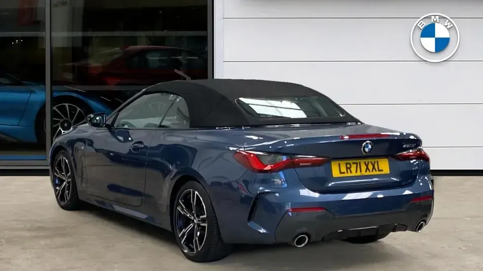 Used BMW 420 Cabriolet M Sport 187 HP (137 kW) 2021 Blue Cabriolet