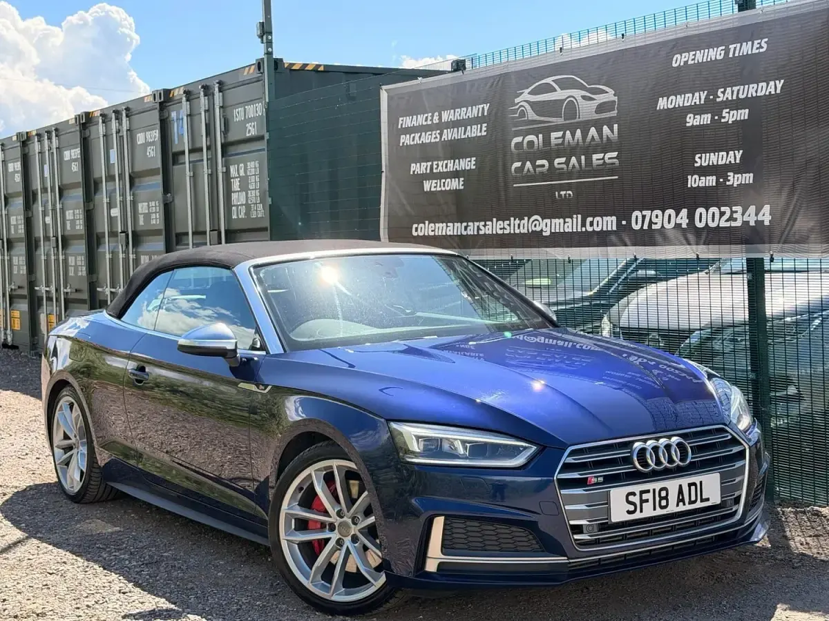 Used Audi A5 Cabriolet Comfort 2018 Blue Cabriolet