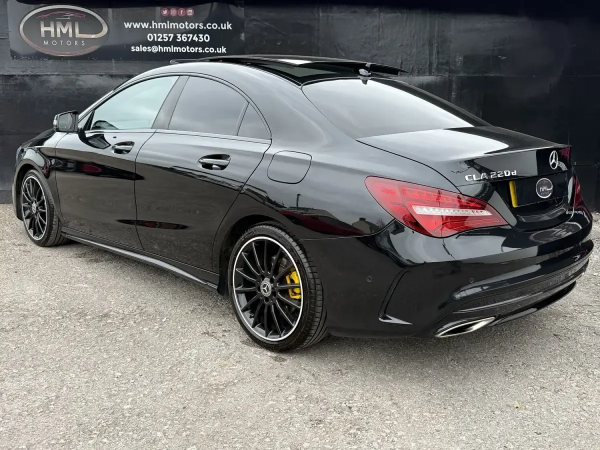 Used Mercedes CLA220 AMG line 170 HP (125 kW) 2019 Black Coupe