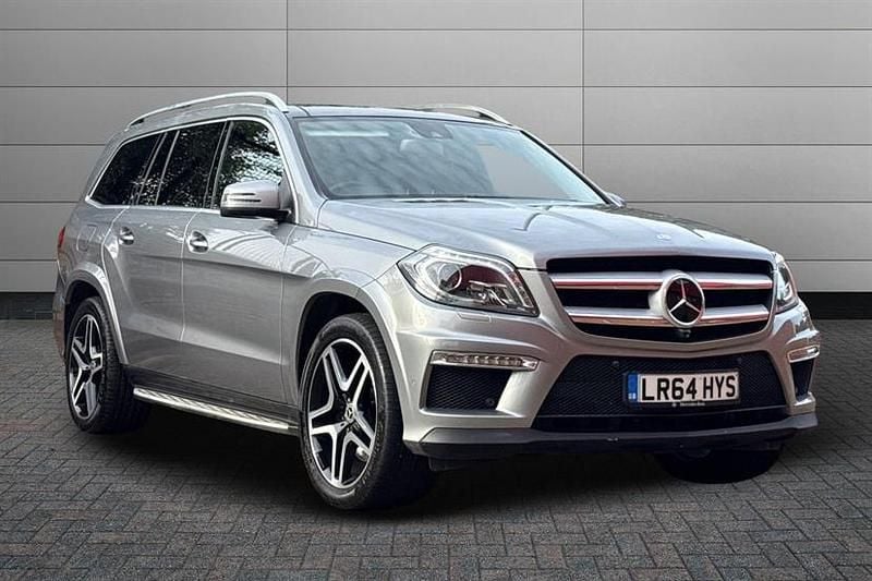 Palladium silver Used 2014 Mercedes GL350 AMG SUV | £20,995 - Image 1/4
