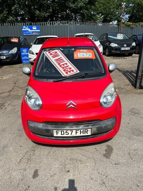 Red Used 2007 Citroën C1 Hatchback | £1,495 (Fair price) - Image 1/4