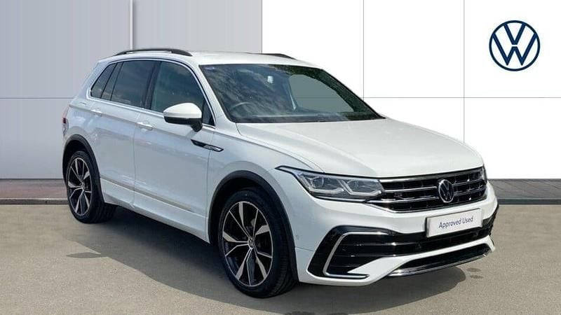 White Used 2021 VW Tiguan R-line SUV | £24,665 (A bit pricey) - Image 1/3