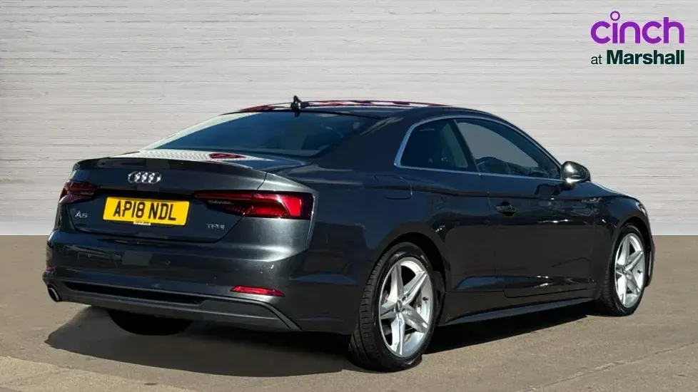Used Audi A5 S-Line 150 HP (110 kW) 2018 Grey Coupe