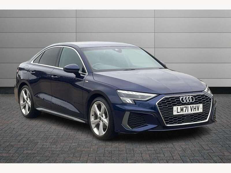 Blue Used 2021 Audi A3 S-Line Sedan | £21,750 (Fair price) - Image 1/4