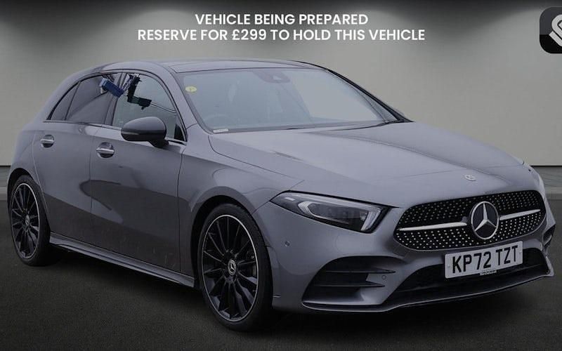 Mountain grey Used 2022 Mercedes A200 AMG line Hatchback | £25,650 (Expensive) - Image 1/4