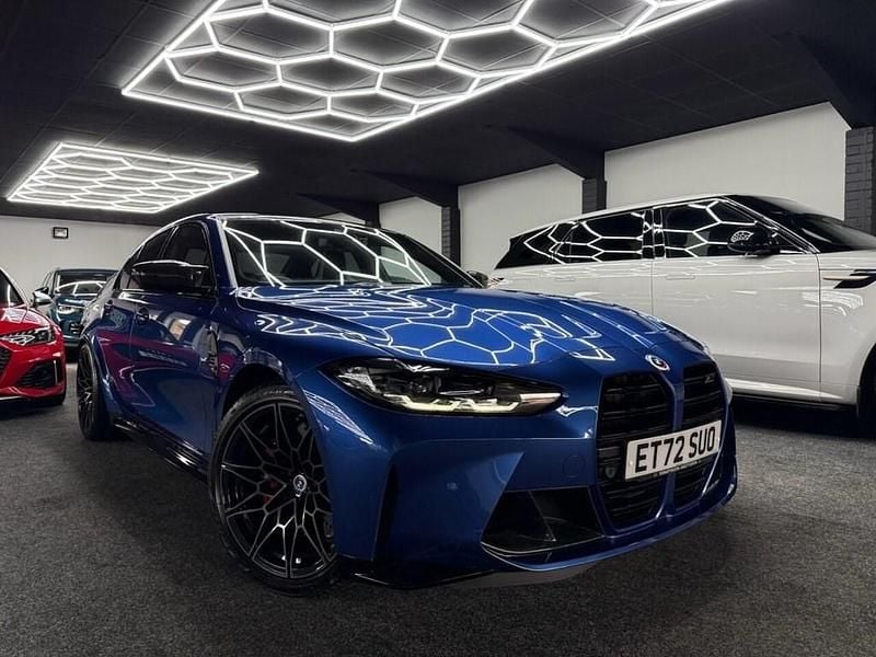 Blue Used 2022 BMW M3 Competition Edition Sedan | £68,500 (Expensive) - Image 1/4
