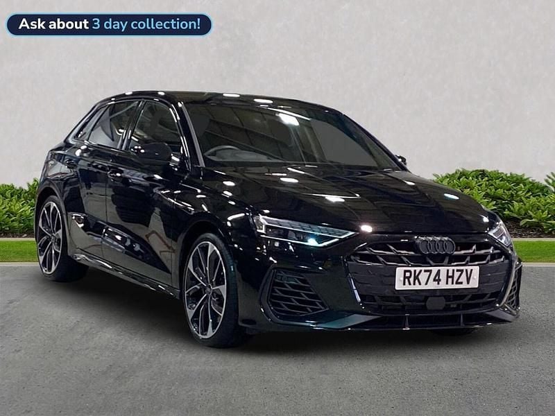 Black Used 2024 Audi S3 Sportback Black Edition Hatchback | £39,514 - Image 1/4
