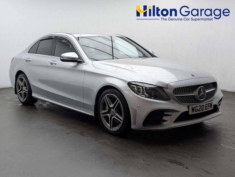Used Mercedes C200 AMG Line Premium 198 HP (145 kW) 2019 Silver Sedan