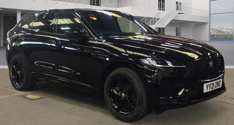 Santorini black metallic Used 2021 Jaguar F-Pace R-Dynamic SUV | £29,995 (Good price) - Image 1/3
