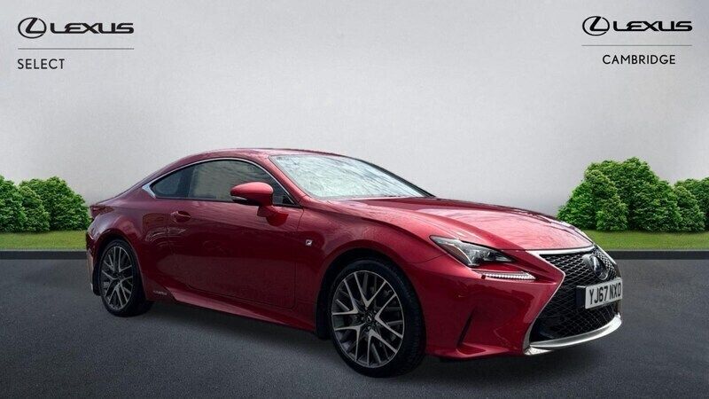 Red Used 2019 Lexus RC300h Sport Line Coupe | £20,695 (Fair price) - Image 1/4