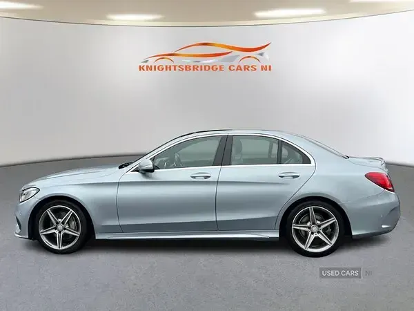 Used Mercedes C220 AMG Line Premium 170 HP (125 kW) 2014 Silver Sedan