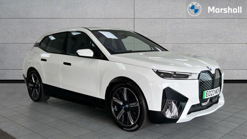 Alpine white Used 2023 BMW iX M Sport SUV | £34,577 (Good price) - Image 1/4