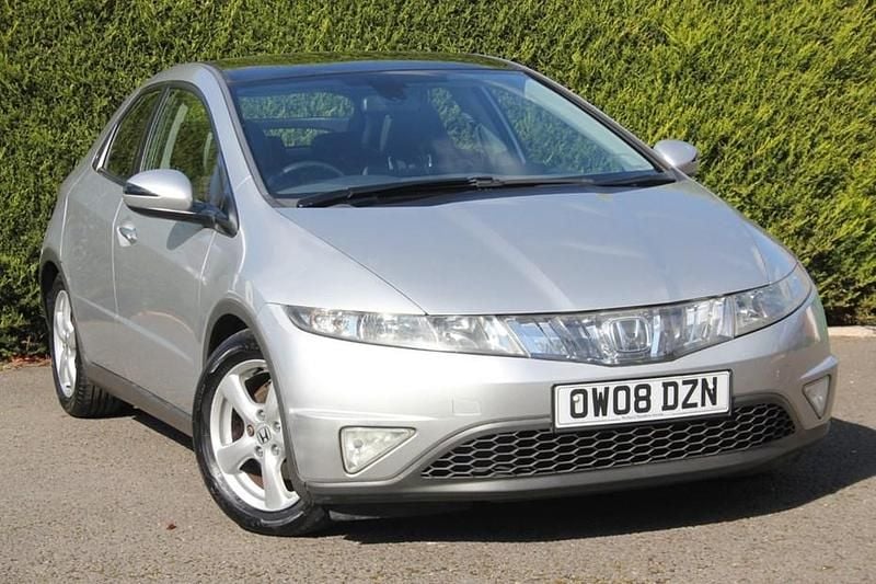 Alabaster silver metallic Used 2008 Honda Civic ES Hatchback | £1,695 (Good price) - Image 1/1