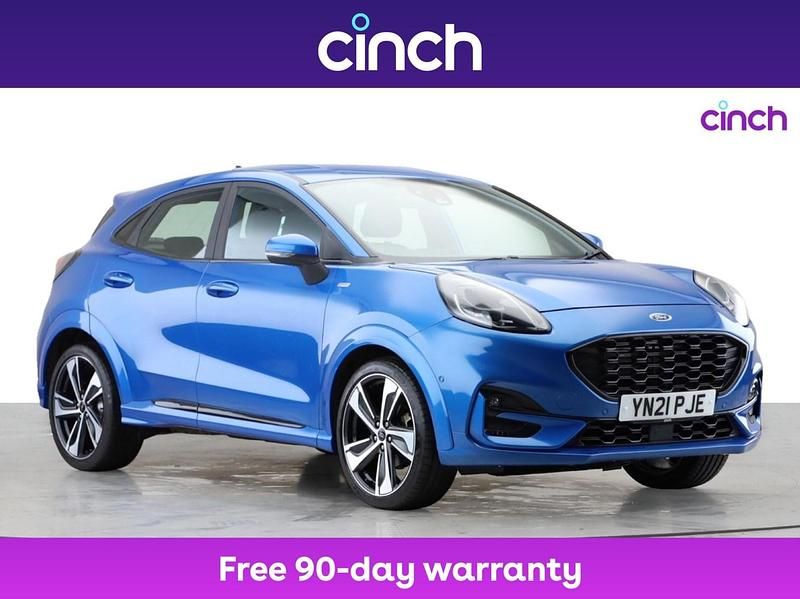 Blue Used 2021 Ford Puma Gen-E ST-Line SUV | £15,149 (Fair price) - Image 1/3