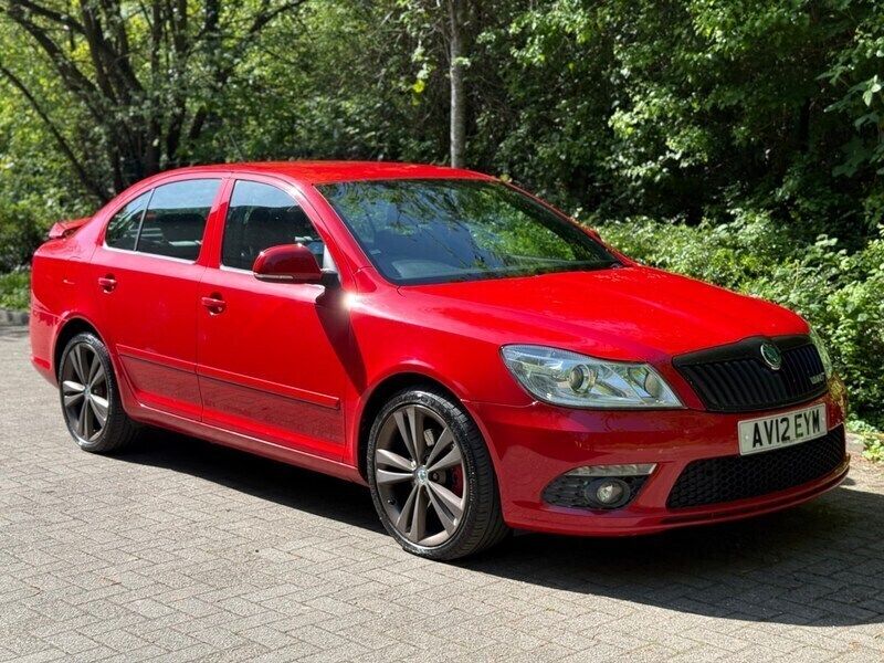 Red Used 2012 Skoda Octavia vRS Hatchback | £3,750 (Good price) - Image 1/4