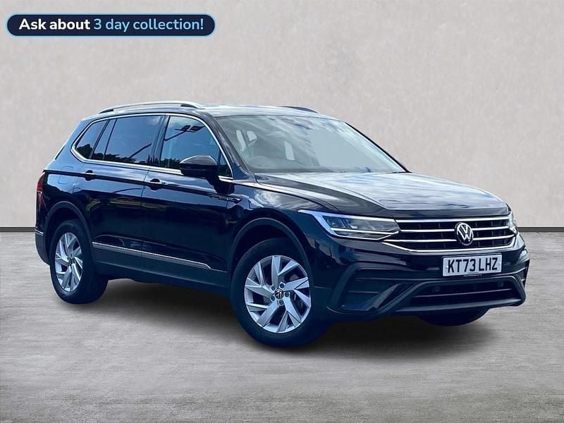 Black Used 2024 VW Tiguan Allspace Life SUV | £23,786 (Super price) - Image 1/4