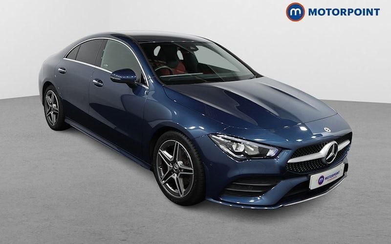 Blue Used 2022 Mercedes CLA180 AMG Line Premium Sedan | £23,699 (Fair price) - Image 1/4