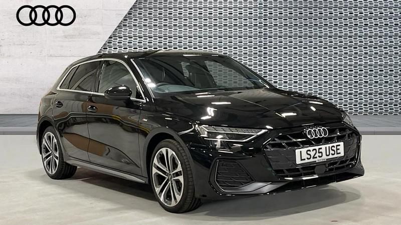 Black Used 2025 Audi A3 e-tron S-Line Hatchback | £28,394 (A bit pricey) - Image 1/4