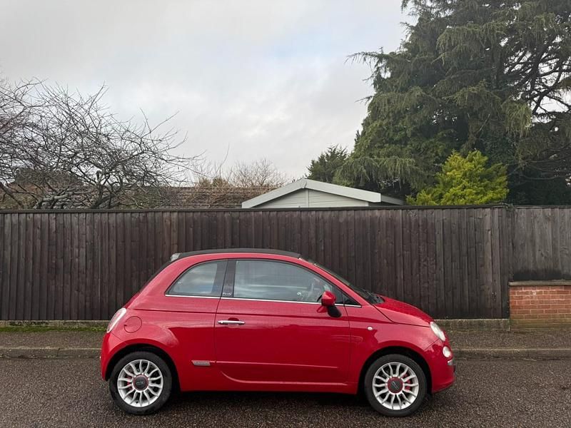 Used Fiat 500 Lounge 2010 Red Cabriolet