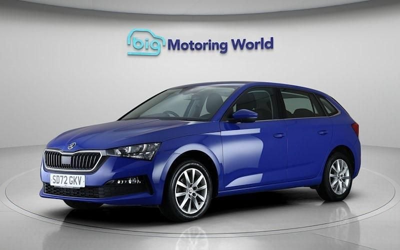 Used Skoda Scala SE Technology 110 HP (80 kW) 2022 Blue Hatchback